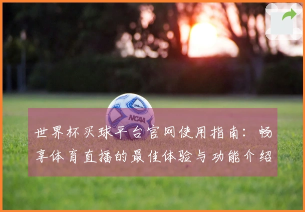 世界杯买球平台官网使用指南：畅享体育直播的最佳体验与功能介绍
